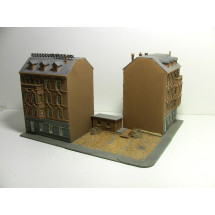 Byhuse med salgsplads