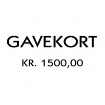 Gavekort 1500 kr.