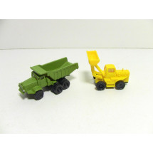 Gravemaskine og dumper